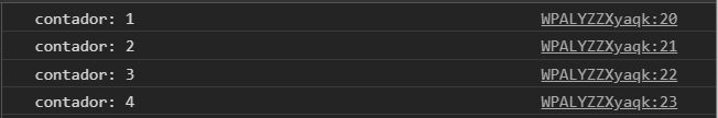 5 dicas para debuggar no Javascript - Console.count() - Resultado
