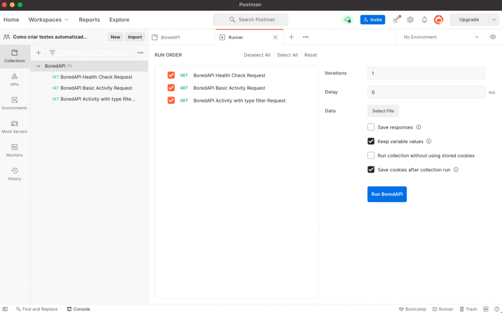 Como criar testes automatizados com Postman - Testando uma coleção